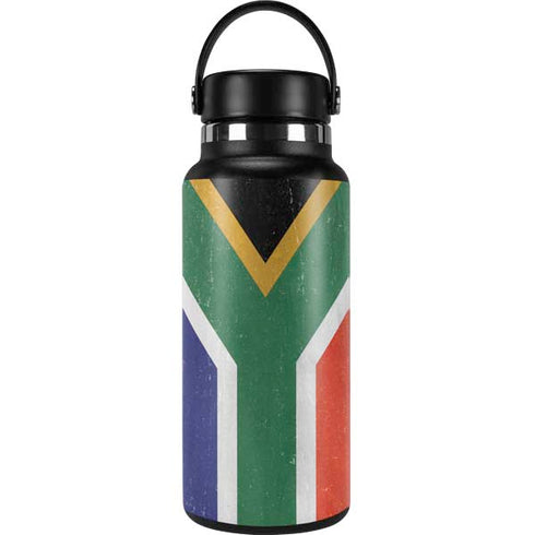 South Africa Flag Distressed Hydro Flask 32oz Wide Mouth Skin